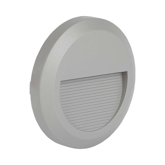 (Lot de 50) Applique LED Escalier 2W 3000K Corps Gris Rond