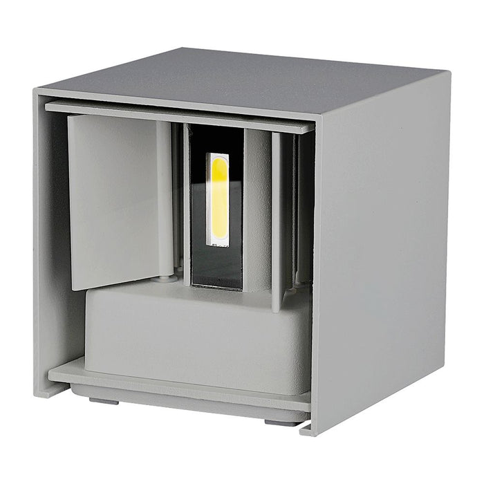 (Lot de 20) Applique Murale LED 5W VT-759 Chip Bridgelux 3000K Gris Carré