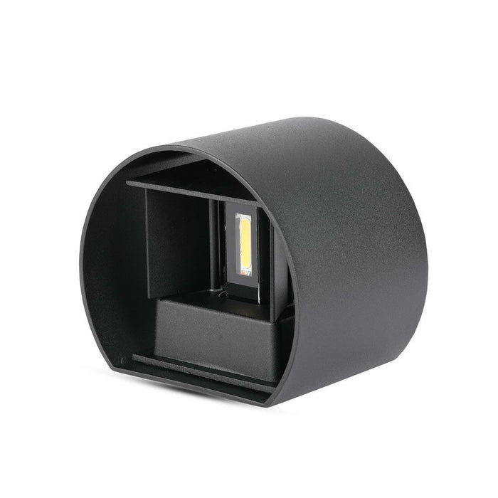 (Lot de 20) Applique Murale LED 5W VT-756 Chip Bridgelux 3000K Noir Rond