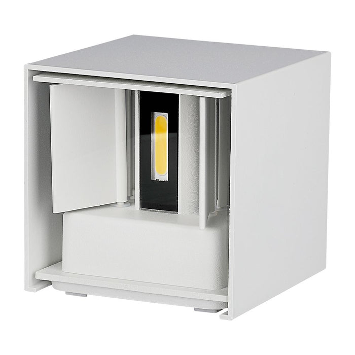 (Lot de 20) Applique Murale LED 5W Chip Bridgelux 4000K Blanc Carré