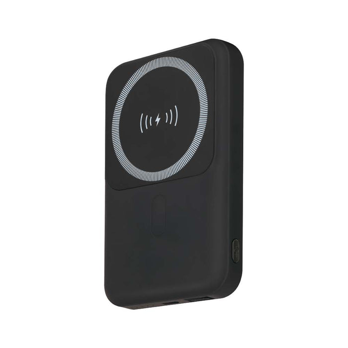 (Lot de 40) Batterie Externe Magnétique sans Fil 10000mAh avec Anneau Métallique - Noir
