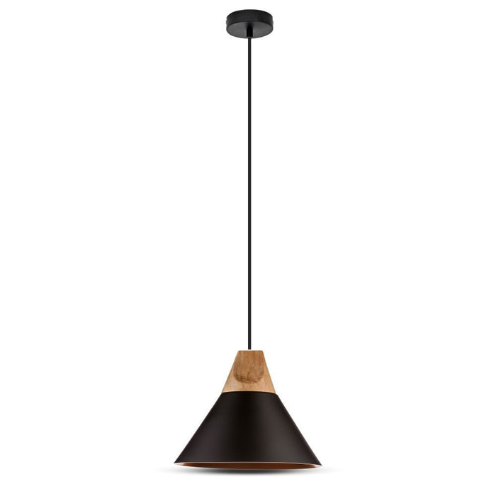 (Lot de 8) Suspension en aluminium VT-7425 - Noir - E27