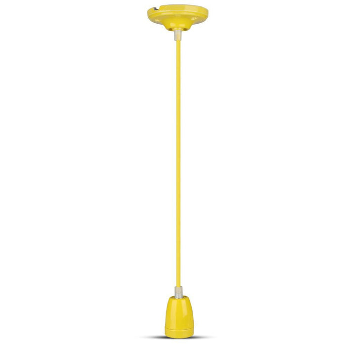 (Lot de 60) Porte-lampe en porcelaine haute fréquence VT-7998 E27 - Jaune