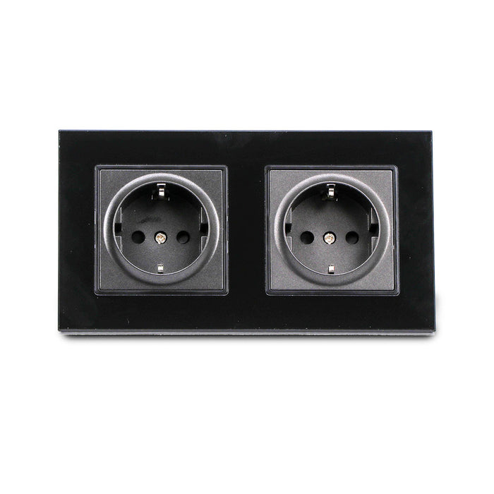 (Lot de 60) Prise EU VT-5811 16A 2 voies - Noir