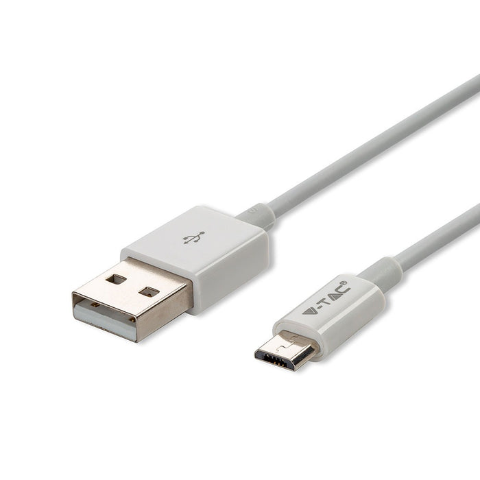 (Lot de 600) Câble Micro USB 1M - Blanc (Série Silver)