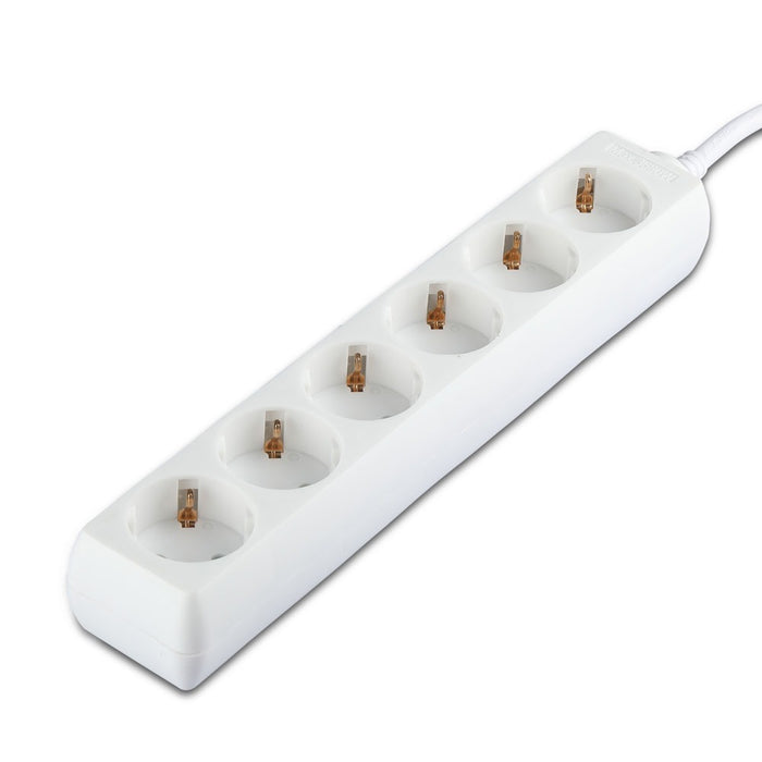 (Lot de 30) Prise 6 voies VT-1106-3 (3G1.5mm2 x 3m) - Blanc