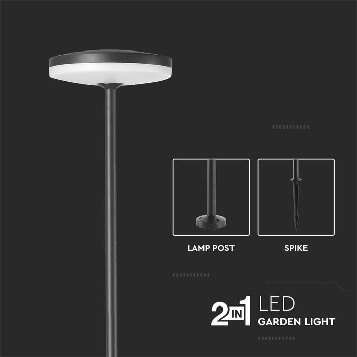 (Lot de 10) Projecteur LED de Jardin VT-1160 12W 150x800mm 4000K Corps Anthracite IP65
