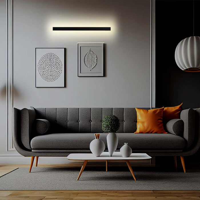 (Lot de 10) Applique Murale Linéaire LED 23W (1410*60*50mm) 3000K Corps Anthracite IP65