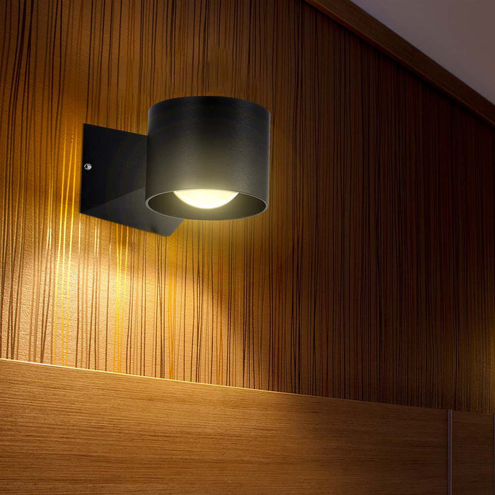 (Lot de 20) Applique Murale LED 5W 3000K Corps Noir IP65 VT-1179