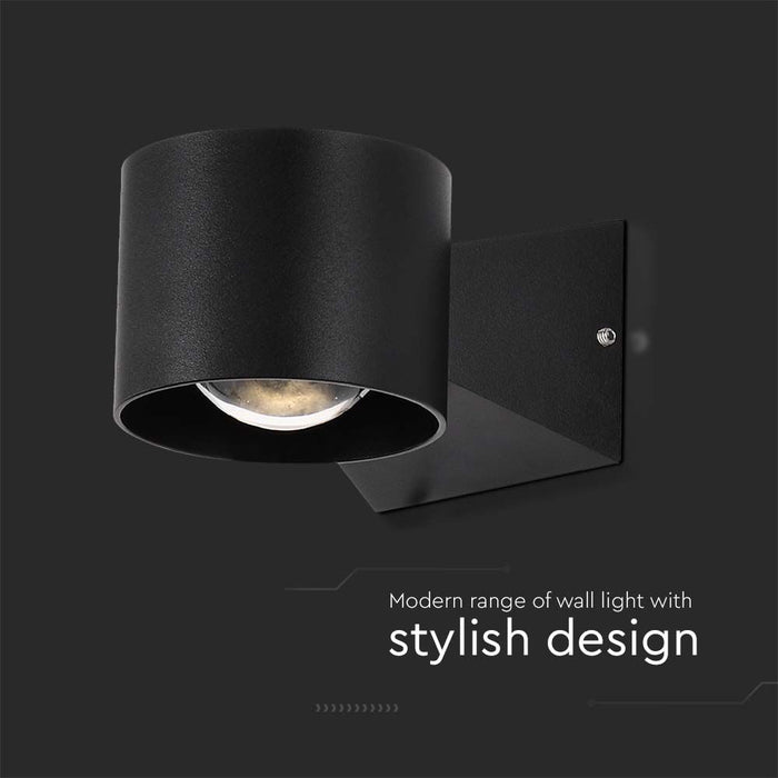 (Lot de 20) Applique Murale LED 5W 3000K Corps Noir IP65 VT-1179