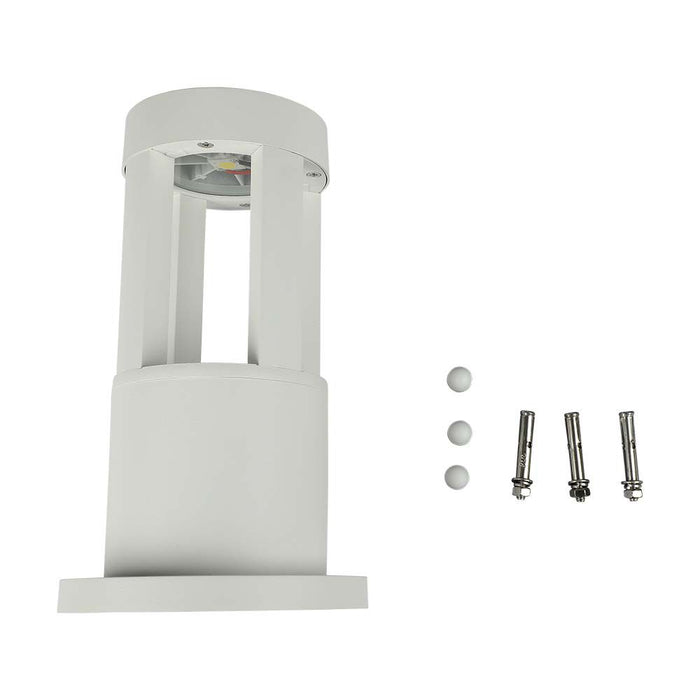 (Lot de 8) Applique Murale LED 10W VT-830 Blanc 4000K Corps Blanc 25cm de Hauteur