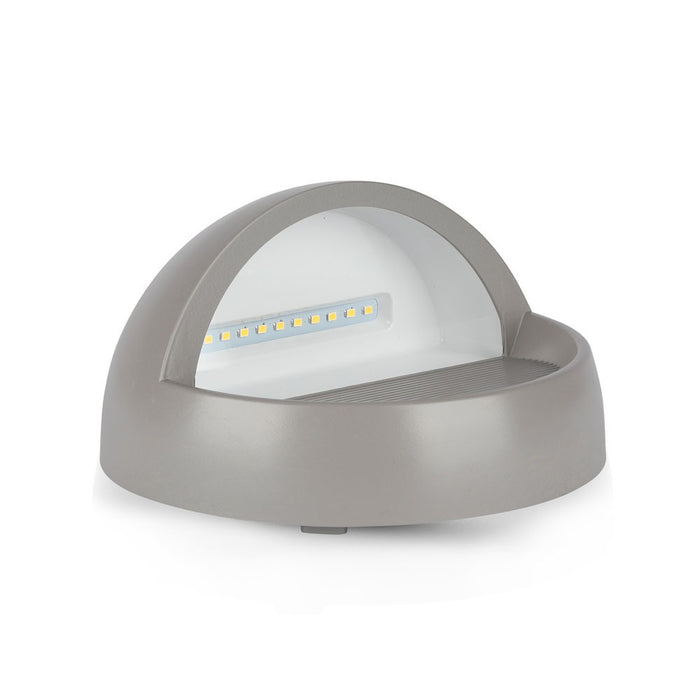 (Lot de 20) Applique LED encastrable 3W 3000K Corps Gris Rond
