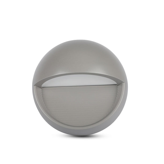 (Lot de 20) Applique LED encastrable 3W 3000K Corps Gris Rond