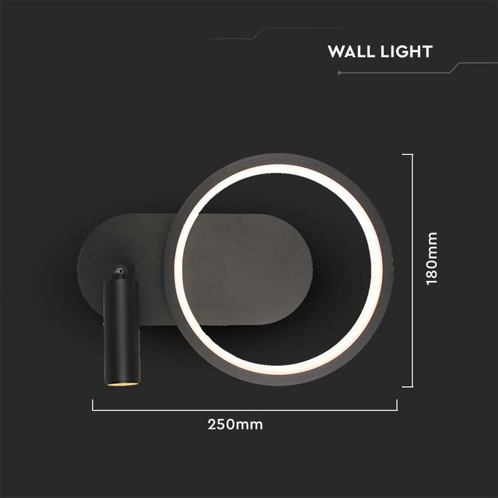 Abat-jour LED 14W en métal VT-7906 L250xW100xH180MM 4000K Corps noir