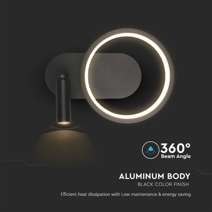 Abat-jour LED 14W en métal VT-7906 L250xW100xH180MM 4000K Corps noir
