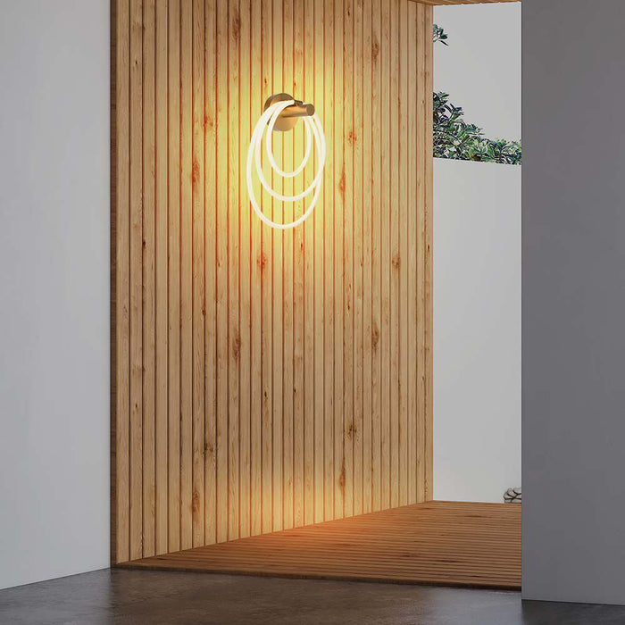 Applique Murale LED 37W VT-7927 D:35xW18xH50CM 3000K Corps Doré