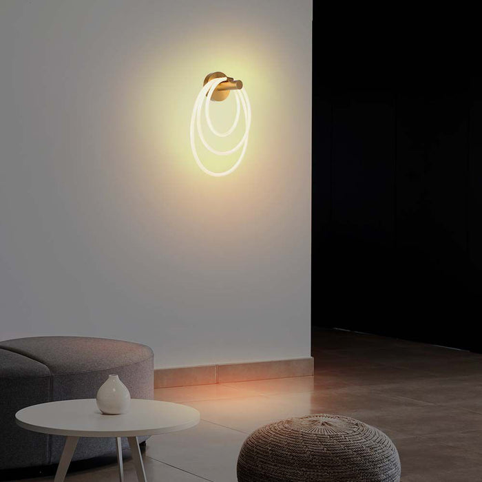 Applique Murale LED 37W VT-7927 D:35xW18xH50CM 3000K Corps Doré