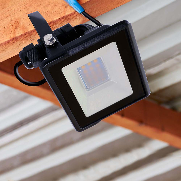 (Lot de 20) Projecteur LED 20W VT-128 avec puce Samsung, Connexion Directe, Corps Noir 6500K