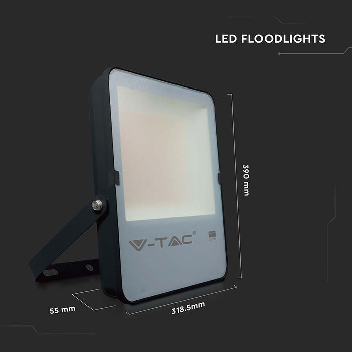 (Lot de 2) Projecteur LED 150W VT-162 avec puce Samsung 6500K Corps noir 137LM/W