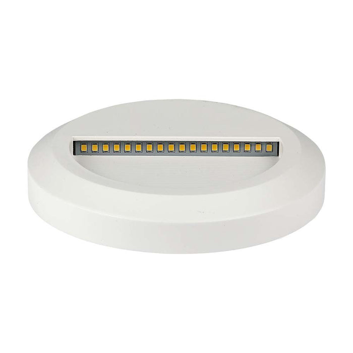 (Lot de 50) Applique LED Escalier 2W 3000K Corps Blanc Rond
