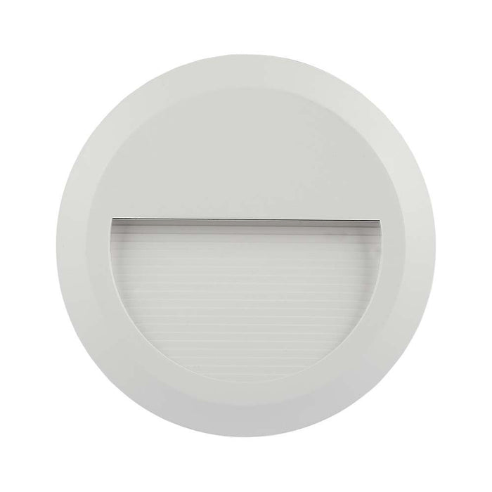 (Lot de 50) Applique LED Escalier 2W 3000K Corps Blanc Rond
