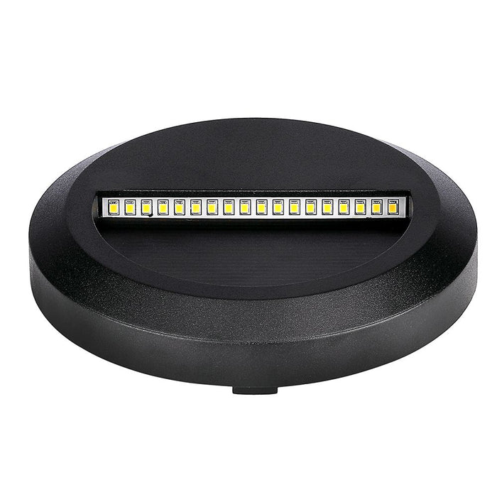 (Lot de 50) Applique LED Escalier 2W 4000K Corps Noir Rond