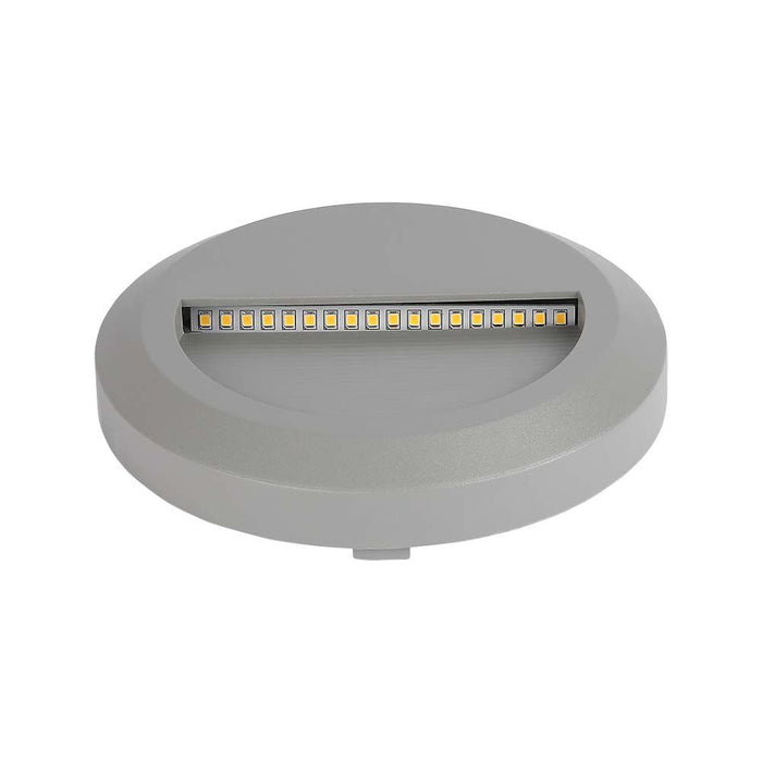 (Lot de 50) Applique LED Escalier 2W 3000K Corps Gris Rond