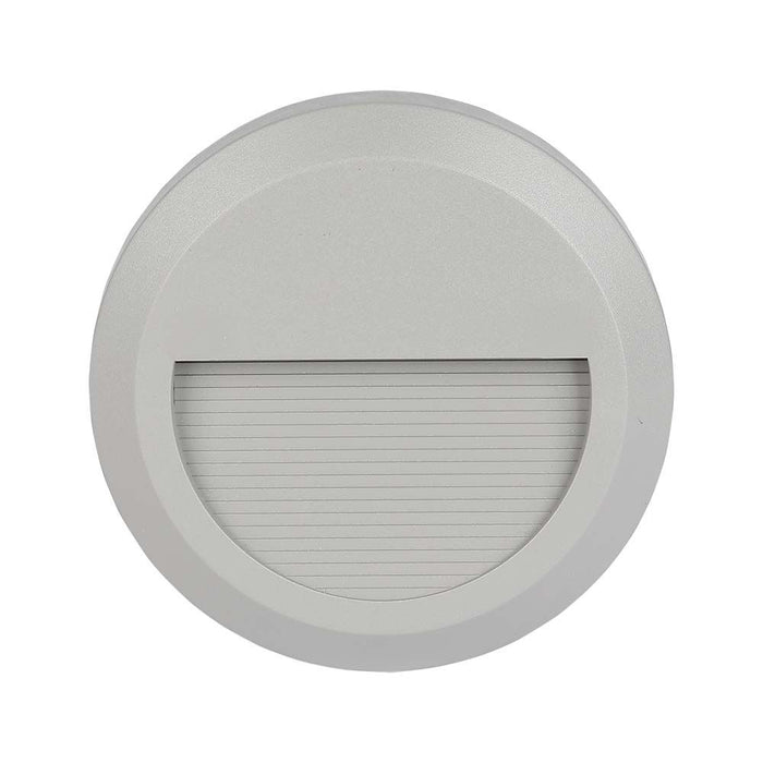 (Lot de 50) Applique LED Escalier 2W 3000K Corps Gris Rond