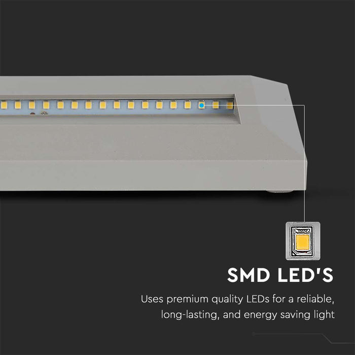(Lot de 50) Applique LED Escalier 3W 4000K Corps Gris Rectangle