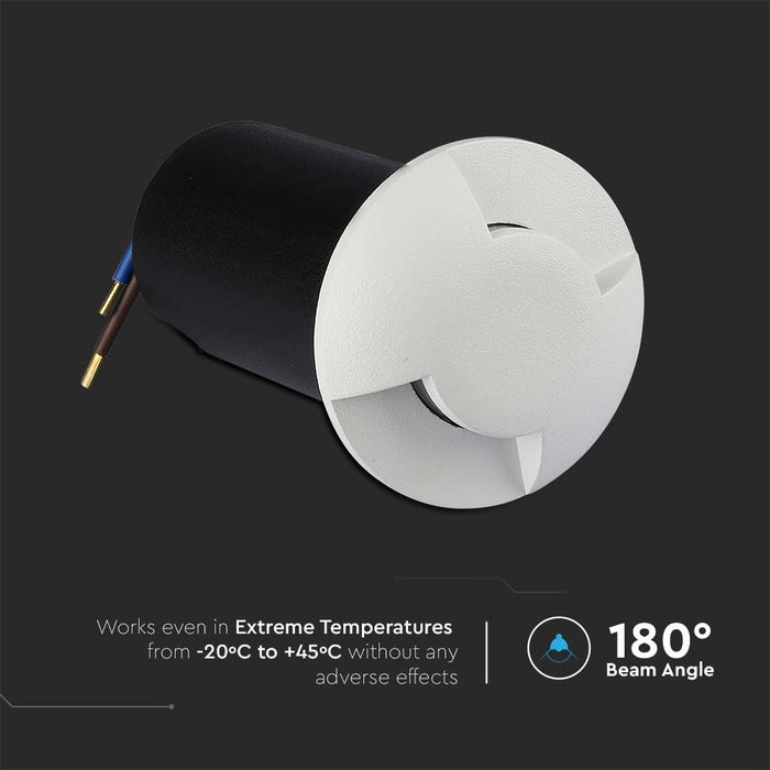 (Lot de 50) Projecteur LED encastrable 1W 6400K Blanc