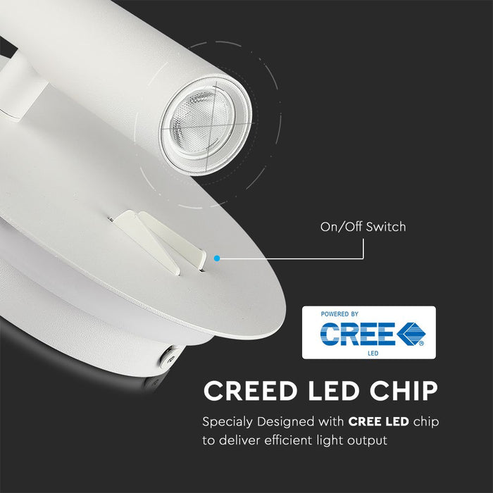 (Lot de 30) Applique Murale LED Hôtel 3W + SMD 6W VT-2963 Blanc Chaud 3000K