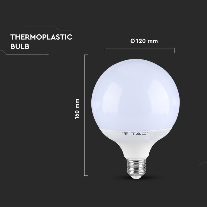 (Lot de 20) Ampoule en plastique G120 22W VT-242 avec puce Samsung 4000K E27 120LM/W