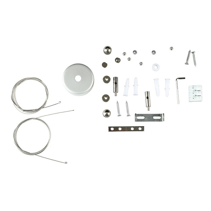 (Lot de 12) Suspension Linéaire LED 40W VT-7-40 - Puce Samsung 4000K Corps Argenté