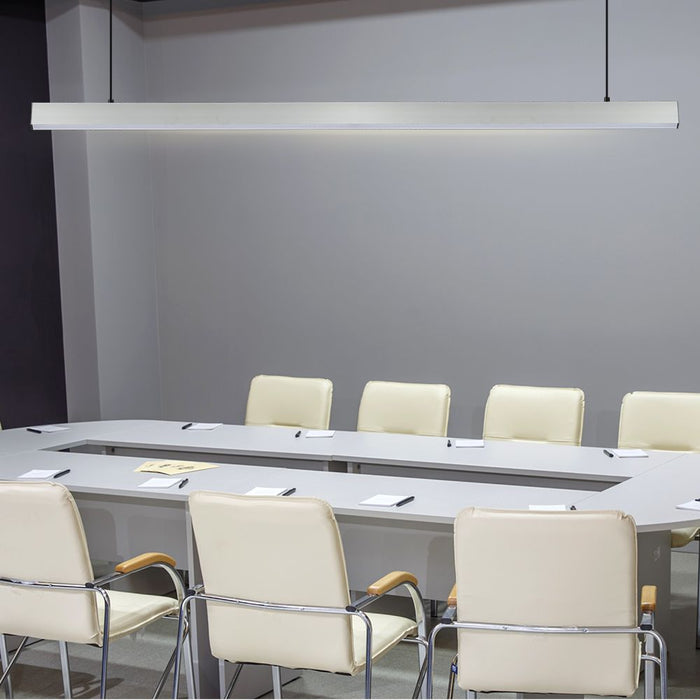 (Lot de 12) Suspension linéaire LED 40W VT-7-40 avec puce Samsung 4000K corps blanc