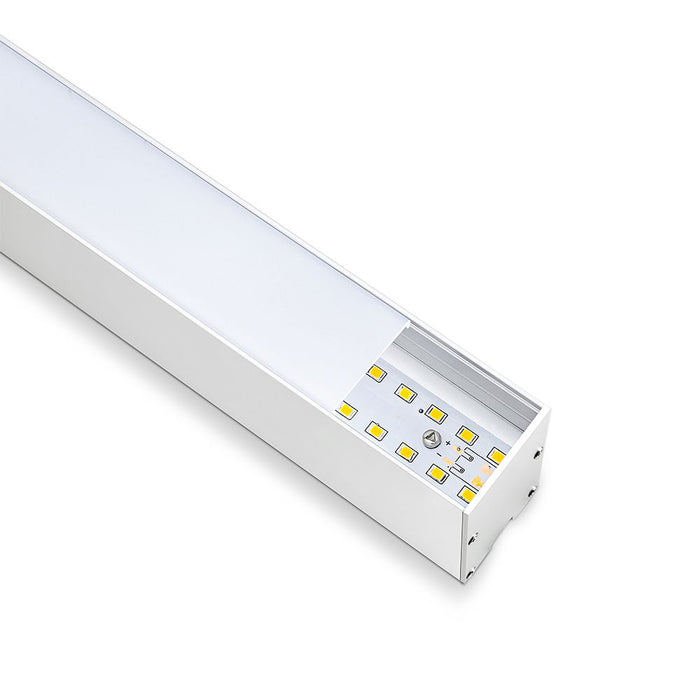 (Lot de 12) Suspension linéaire LED 40W VT-7-40 avec puce Samsung 4000K corps blanc