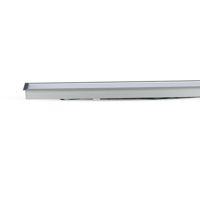 (Lot de 9) Luminaire encastré linéaire LED 40W VT-7-41 puce Samsung 4000K 5 ans de garantie corps argenté