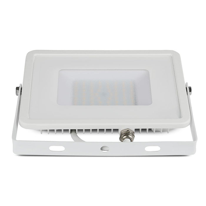 (Lot de 8) Projecteur LED 50W SMD VT-50 avec puce Samsung 4000K Corps Blanc