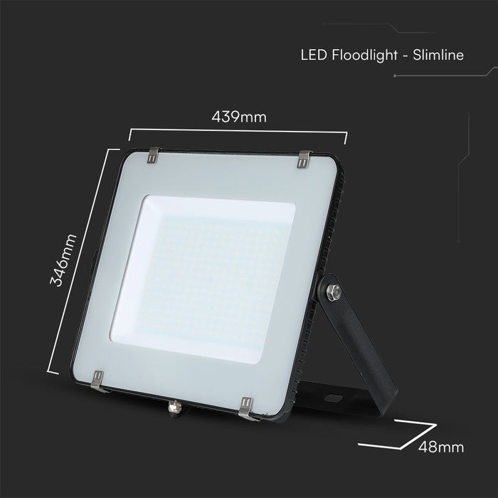 (Lot de 2) Projecteur LED SMD 200W VT-200-N avec puce Samsung 4000K corps noir