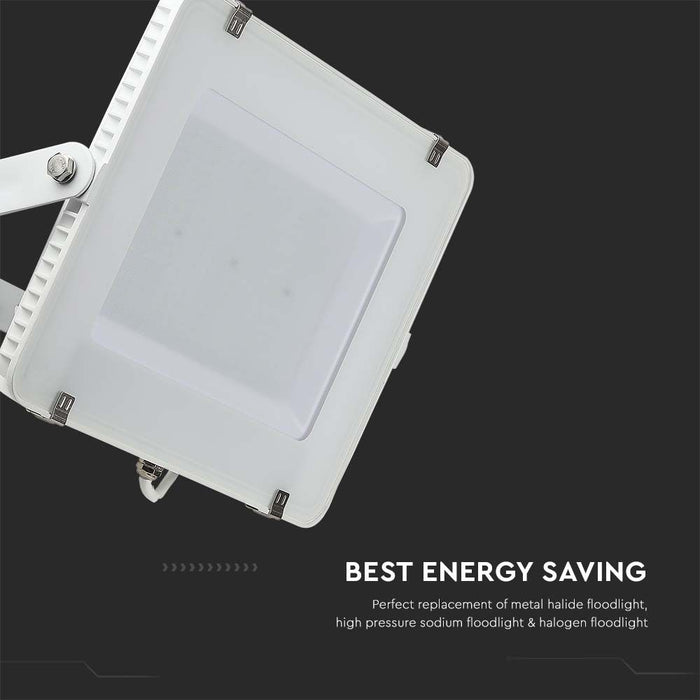 (Lot de 2) Projecteur LED SMD VT-200 200W avec puce Samsung 4000K Corps Blanc
