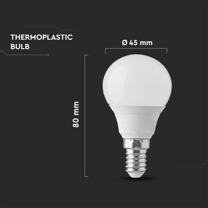 (Lot de 10) Ampoule en Plastique P45 VT-1880 4,5W 4000K E14