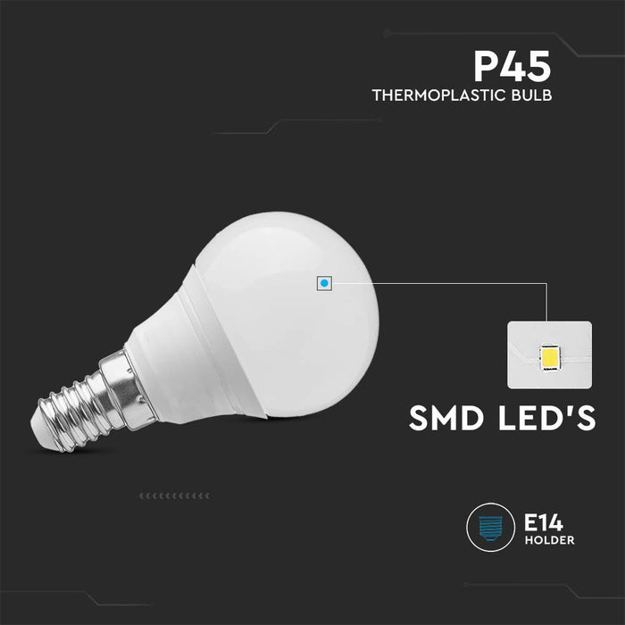 (Lot de 10) Ampoule en Plastique P45 VT-1880 4,5W 4000K E14