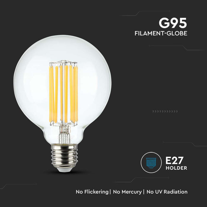 (Lot de 20) Ampoule LED filament G95 6W 3000K E27