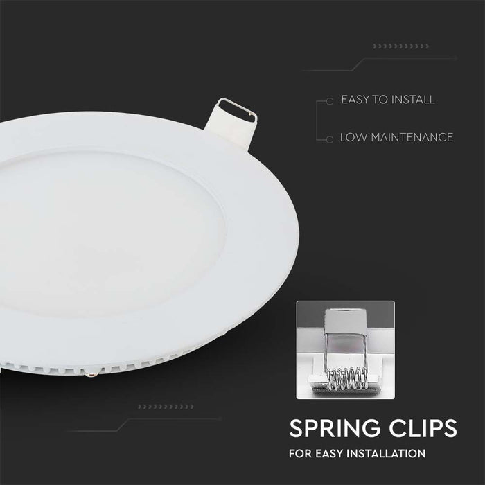 (Lot de 40) Panneau LED Premium 6W 4000K Rond VT-607