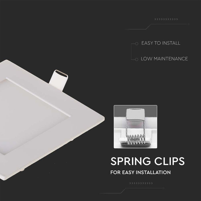 (Lot de 40) Panneau LED Premium 6W 6400K Carré