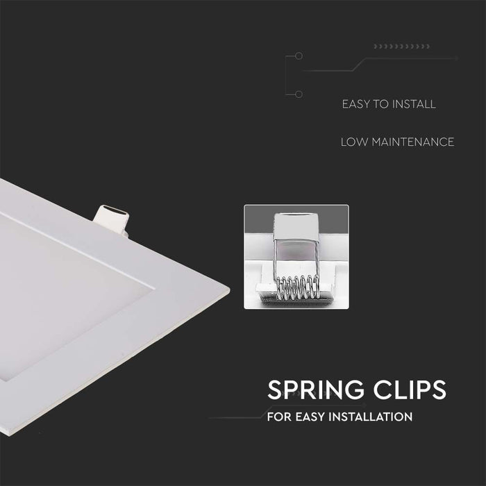 (Lot de 20) Panneau LED Premium 12W VT-1207 2700K Carré