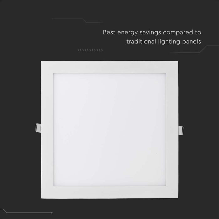 (Lot de 10) Panneau LED Premium 24W 2700K Carré