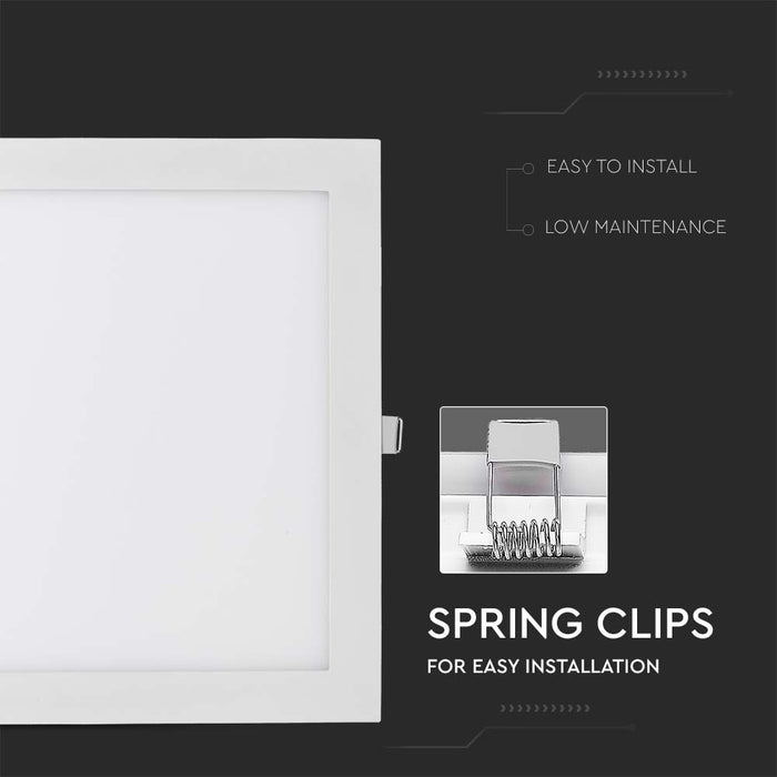 (Lot de 10) Panneau LED Premium 24W 2700K Carré