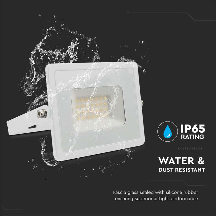 (Lot de 20) Projecteur LED SMD 30W VT-4031 Corps Blanc 4000K