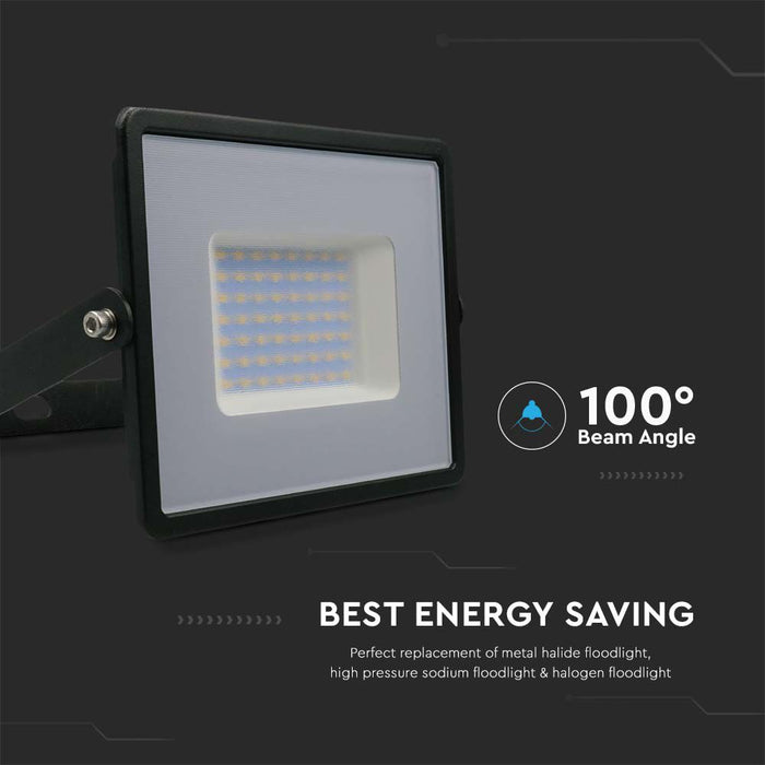 (Lot de 10) Projecteur LED SMD VT-4051 50W 4000K Corps Noir