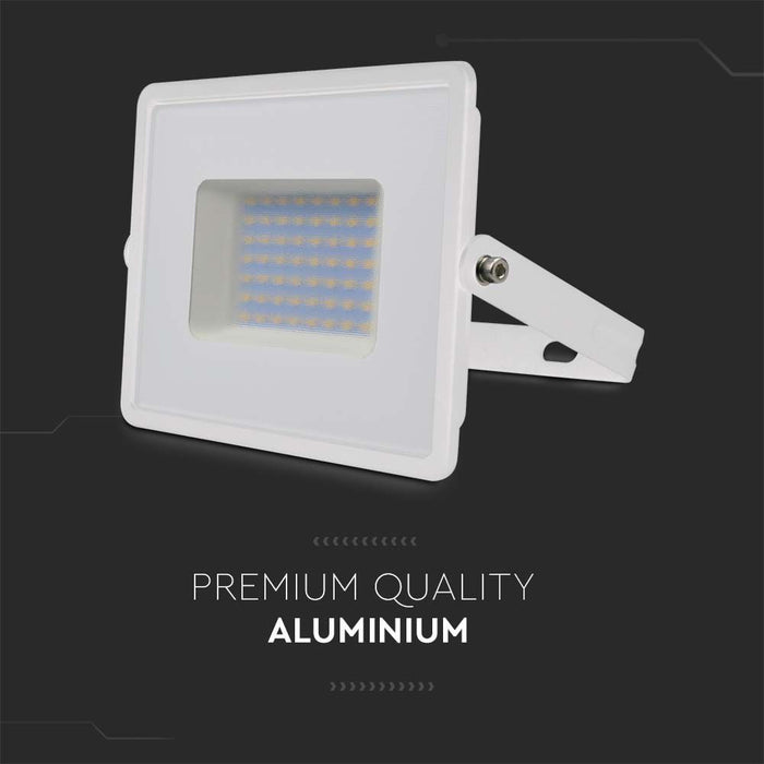 (Lot de 10) Projecteur LED SMD VT-4051 50W 4000K Corps Blanc